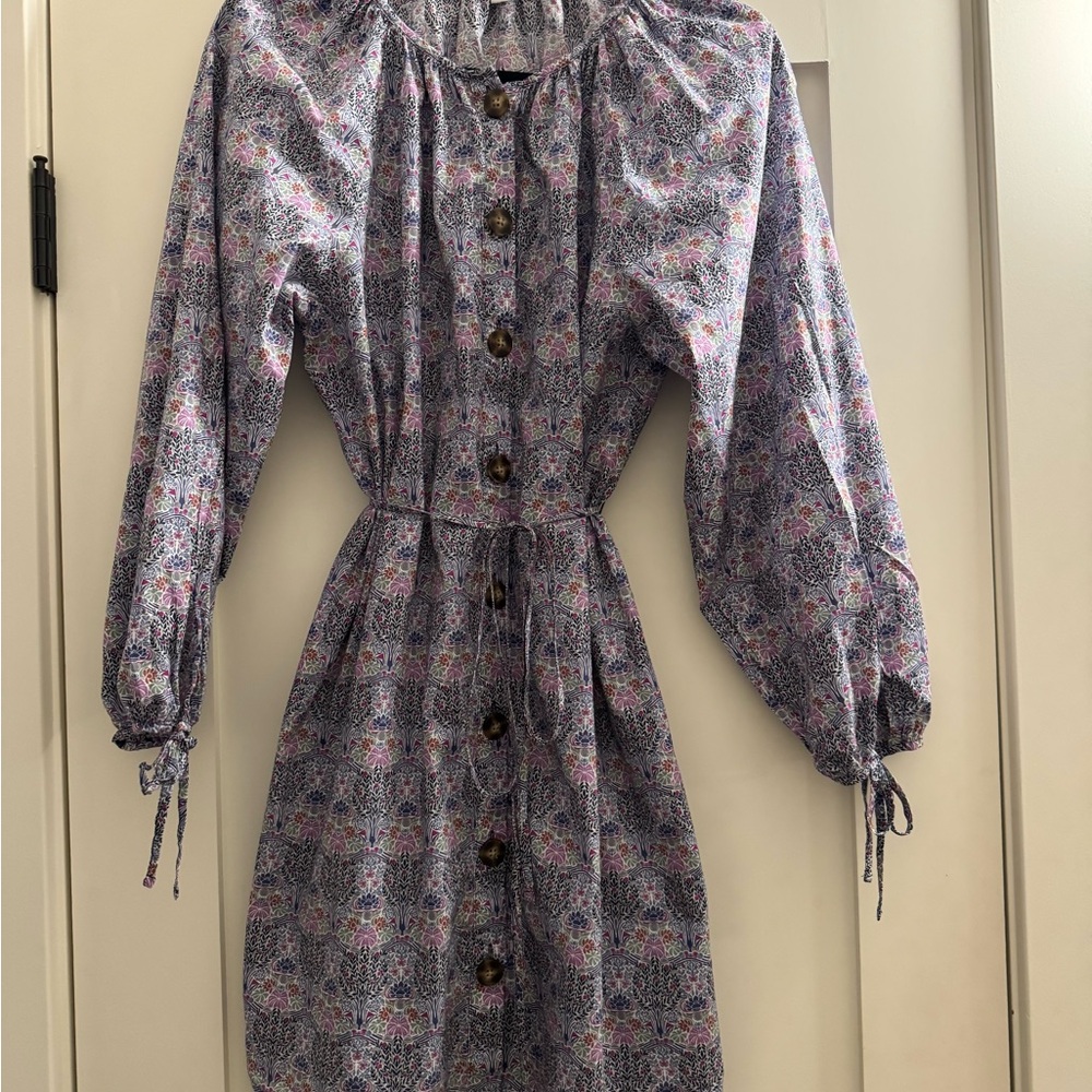 J. Crew Liberty Fabric Dress with Floral Pattern